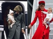 Кейт Миддлтон во всем копирует принцессу Диану: фото герцогинь с детьми