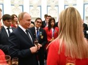 Владимир Путин и российские спортсмены
