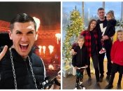 Сергей Кривцов с семьей