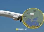 Российский Boeing 737 над Украиной