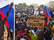 Поклонники хунты в Нигере маршируют с российскими флагами