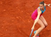 Теннисистка Плишкова после поражения пробила дыру в судейской вышке