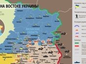 Карта АТО на востоке Украины (15 января)