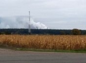 Тушение пожара на военных складах в Ичне продолжается