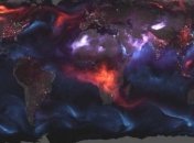 NASA показала карту облаков мелкой пыли, которые окутывают Землю