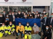 Украинские медики возвращаются из Италии: фото