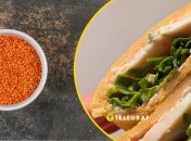 Блинчик из чечевицы с курицей и сливочным сыром