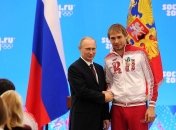Володимир Путін та Антон Шипулін після Олімпіади в Сочі