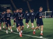 Сборная Чехии вышла на поле стадиона ОСК Металлист