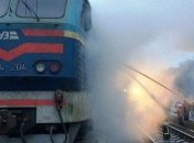 В Черниговской области горел локомотив электропоезда