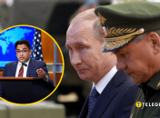 Ведант Пател, Владимир Путин, Сергей Шойгу (слева направо)