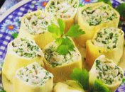 Сырный рулет с курицей