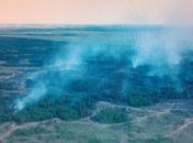 В Днепропетровской области на военном полигоне масштабный пожар 