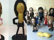 Творческий подход к еде: маленькие шедевры из арахисовой скорлупы (Фото)