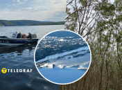 Каховское водохранилище до и после подрыва дамбы