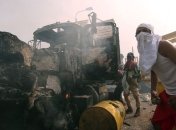 Названа причина возгорания грузовика с гумпомощью на границе с Колумбией