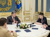 Порошенко обсудил с Савченко санкционный список "Савченко-Сенцова"