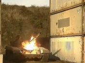 Британский танк уничтожил российский Т-72: зрелищное видео