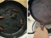 Як очистити сковорідку, що підгоріла