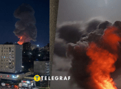 Пожар после взрывов