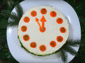 Салат Часы на Новый год