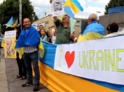Украинская община в Риме показывала, как Путин захватывает Украину 