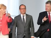 Порошенко, Меркель и Олланд проводят переговоры перед "нормандской" встречей