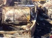 В Ясиноватском районе из-за обстрела сгорел автомобиль