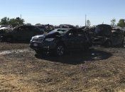 Пожар на парковке в Канаде: 34 автомобиля уничтожены 