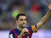 Хави последний раз празднует победу "Барселоны" в чемпионате Испании