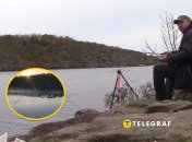 Рибалка на березі урочища Вирва