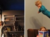 Заботливый отец делает забавные снимки с "солнечным" сыном (Фото)