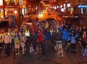 Киевские велосипедисты поддержали Евромайдан