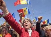 Митинг в Кишиневе закончился столкновениями (Видео)