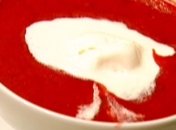 Клубничный мусс с мороженым