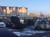 В селе под Киевом сгорело 5 автомобилей