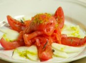 Закуска из свежей семги