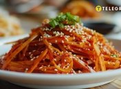 Морковь по-корейски – это отличный вариант закуски (изображение создано с помощью ИИ)
