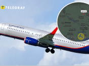 Пасажирський літак пролетів над Україною