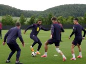 Тренировка сборной Англии