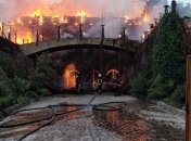 Масштабный пожар в Одессе: сгорел ресторан на Ланжероне