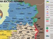 Карта АТО на востоке Украины (18 марта)
