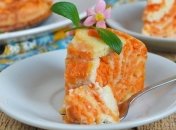 Рецепт дня: мраморная творожная запеканка с тыквой 