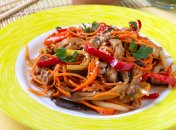 Куриные желудочки по-корейски