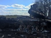 Разбитая российская техника  под Прилуками