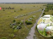 "Кладовище літаків" в Вовчанську Харківської області. Фото: Телеграф