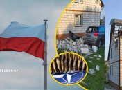 Налет российских дронов в Польше