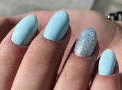 Маникюр 2020: лучшие идеи небесно-голубого нейл-арта (Фото)