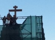 В Харькове на место Ленина установили крест