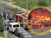 Взорвался автомобиль BMW X3